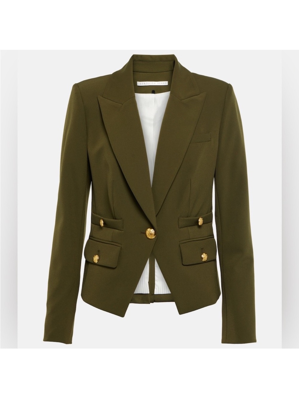 Veronica Beard Roya Dickey Peak-lapel Jacket Blazer Brand New Size 6